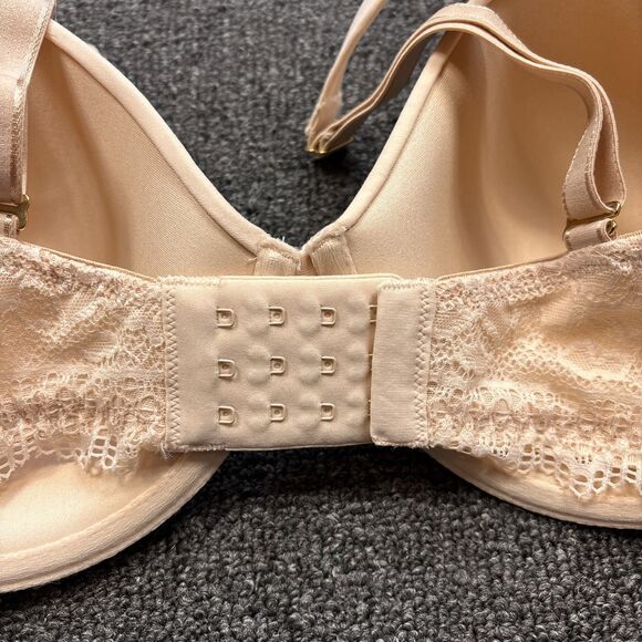 NEW SOMA Bra Pale Sand Embraceable Enchanting Lace Bra Lightly Lined Size 38D - Picture 4 of 6